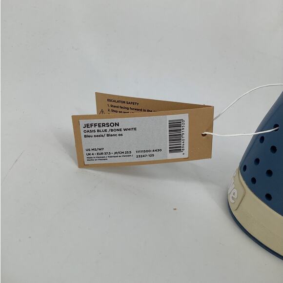 Native Shoes Mens 5 Oasis Blue Jefferson Slip On Sneaker Perforated P2-73 - Picture 9 of 10